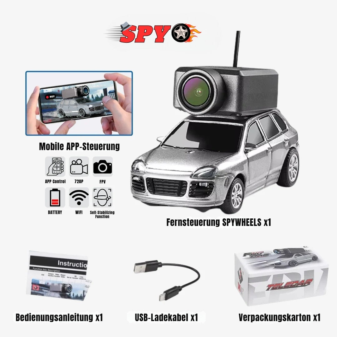 RC SpyWheels™ mit HD-Kamera & App-Steuerung